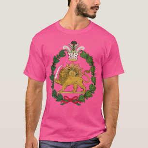 Camiseta Shir O Khorshid Persa León Y Sun Emblem Irán