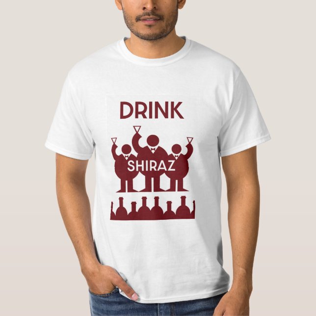Camiseta Shiraz Wine Drinkers (Anverso)