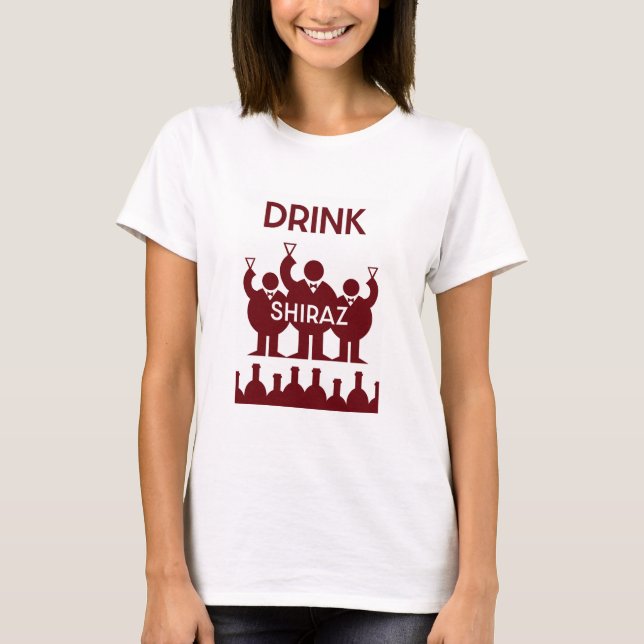 Camiseta Shiraz Wine Drinkers (Anverso)