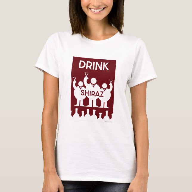 Camiseta Shiraz Wine Drinkers (Anverso)