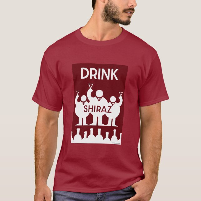 Camiseta Shiraz Wine Drinkers (Anverso)