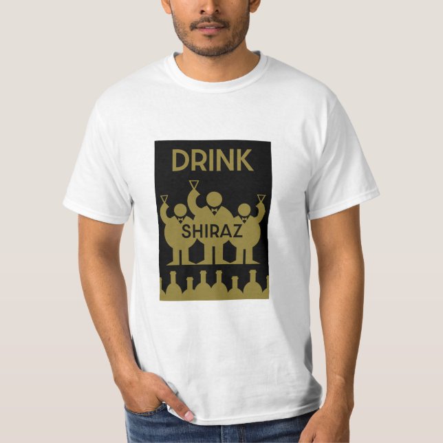 Camiseta Shiraz Wine Drinkers (Anverso)