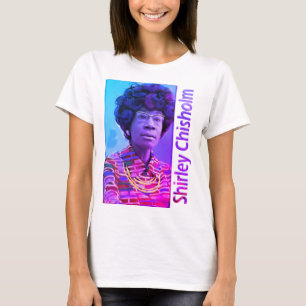 Camiseta Shirley Chisholm color púrpura