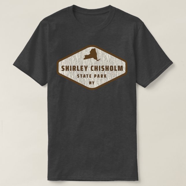 Camiseta Shirley Chisholm State Park New York Tree Log Text (Diseño del anverso)