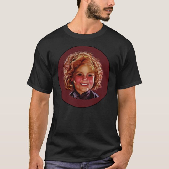 Camiseta Shirley Temple Classic Hollywood Estilizado Poster (Anverso)