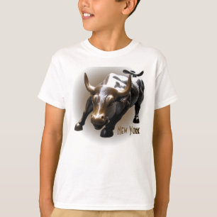 Camiseta Shirt Bull Statue NY Souvenir Shirt Shirt
