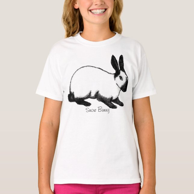 Camiseta Shirt conejo de nieve (Anverso)