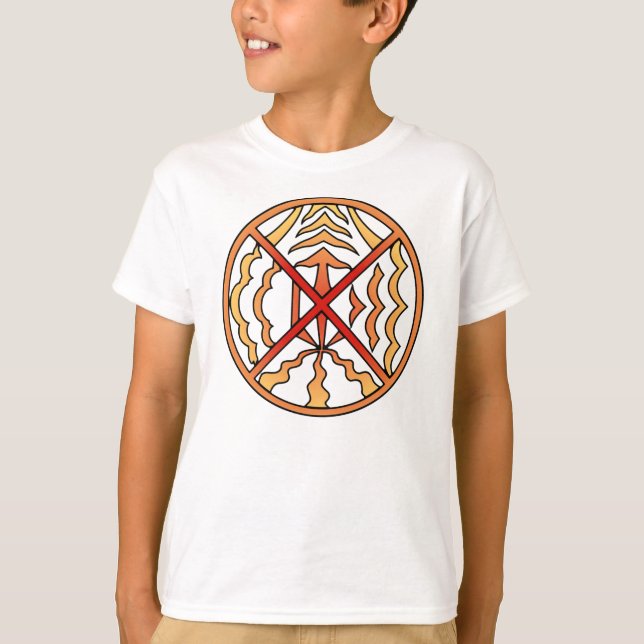 Camiseta Shirt de arte nativo Kid's Elements Tribal Sun Shi (Anverso)