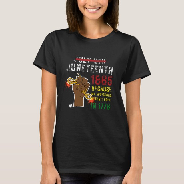 Camiseta Shirt de Junetdécimo | Asuntos de historia negra (Anverso)