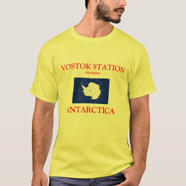 Camiseta Shirt de la Estación Antártica de Vostok en Rusia (Anverso)