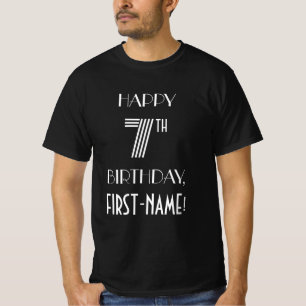 Camiseta Shirt de la Séptima Fiesta de Cumpleaños con el Es