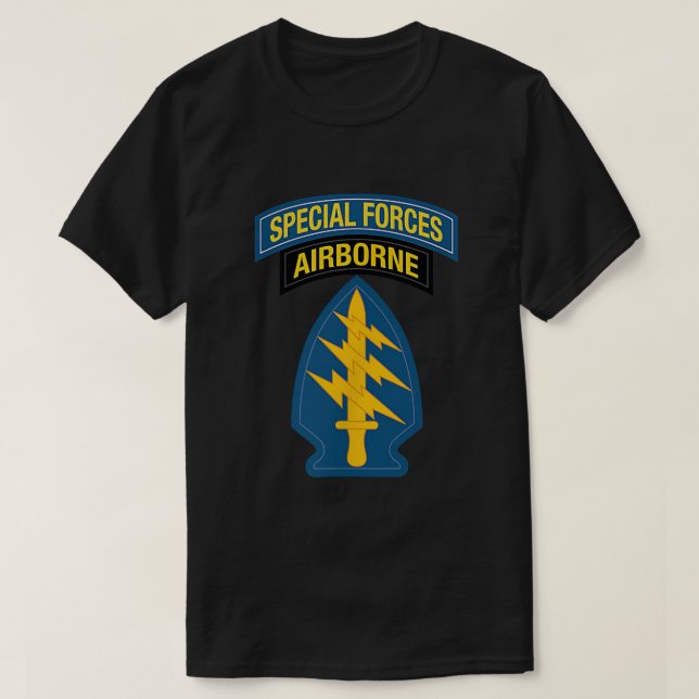 Camiseta Shirt de las Fuerzas Especiales - Camisas Beret Ve (Diseño del anverso)