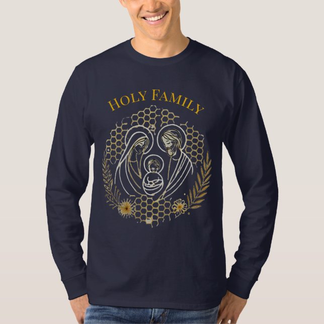 Camiseta Shirt de manga larga de la familia Holy Family - D (Anverso)