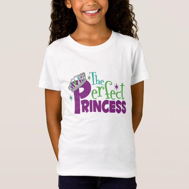 Camiseta shirt de princesa Girl's perfecto de Fitted (Anverso)