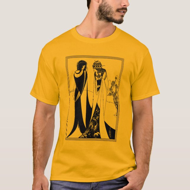 Camiseta Shirt: Ilustracion Beardsley - John y Salomé (Anverso)