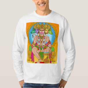Camiseta Shirt Lord Hanuman Full Sleeve   Poderoso De Hindú