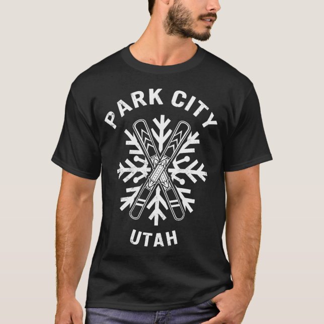 Camiseta Shirt Park City Utah, Copos de Nieve Park City (Anverso)