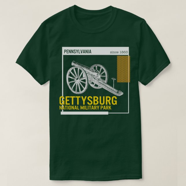 Camiseta Shirt Pennsylvania del Parque Nacional de Gettysbu (Diseño del anverso)