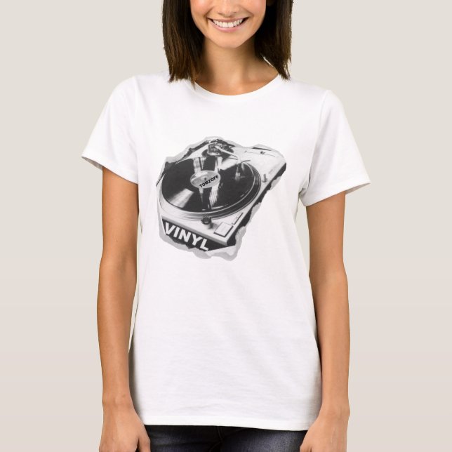 Camiseta Shirt plus Plattenspieler und VINYL (Anverso)