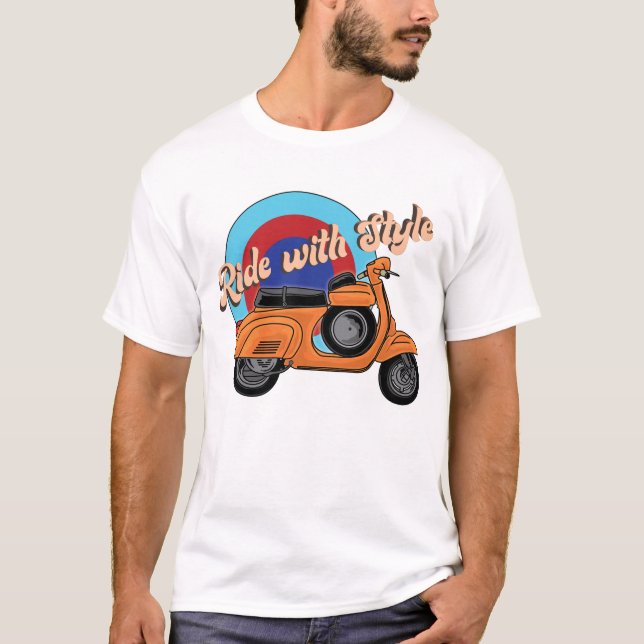 Camiseta Shirt Scooter de Italia | Videojuego de estilo (Anverso)