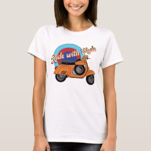Camiseta Shirt Scooter de Italia   Videojuego de estilo