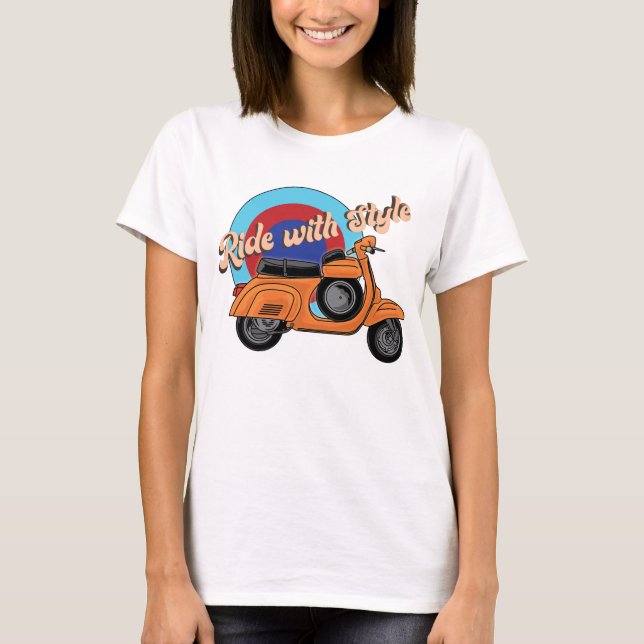 Camiseta Shirt Scooter de Italia | Videojuego de estilo (Anverso)