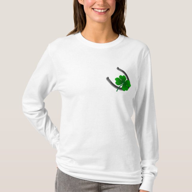 Camiseta Shirt St. Patrick's Lady Shirt, una mujer irlandes (Anverso)