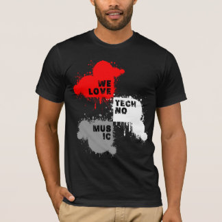 Camiseta Shirt - We Love Techno Music 2