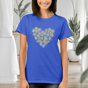 Camiseta Shirt with daisies, field flower shirt, boho shirt
