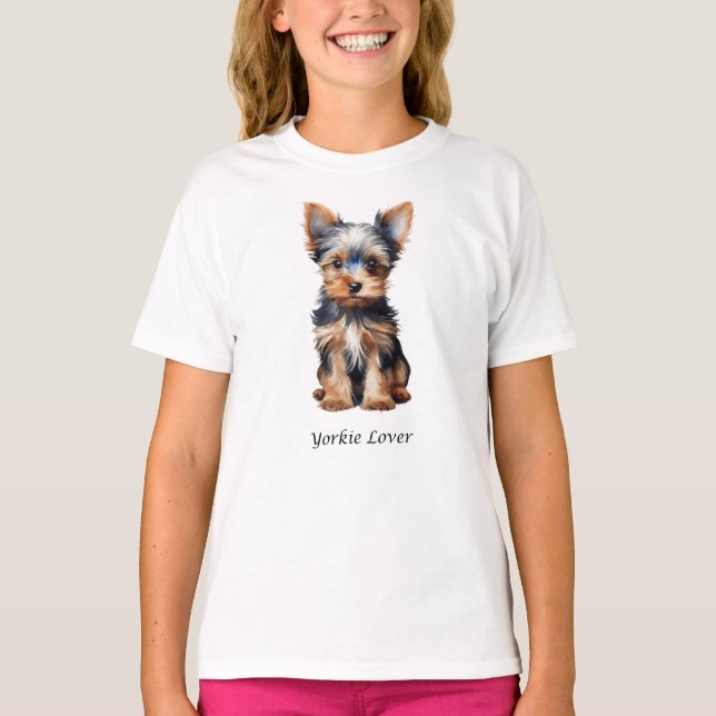 Camiseta Shirt Yorkie Lover - Shirt Cute Yorkie (Anverso)