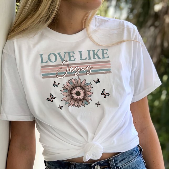 Camiseta Shirts For Women, Gift Christian, Love like jesus (Subido por el creador)