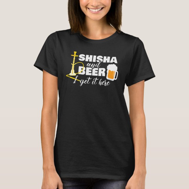 Camiseta Shisha Beer Hookah Steam Smoke (Anverso)