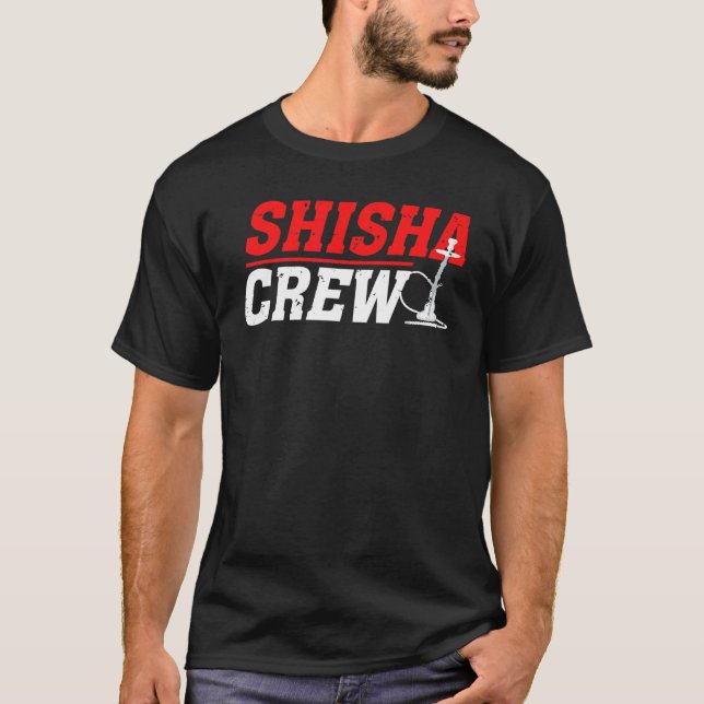 Camiseta Shisha Crew Hookah Tabaco Steam (Anverso)