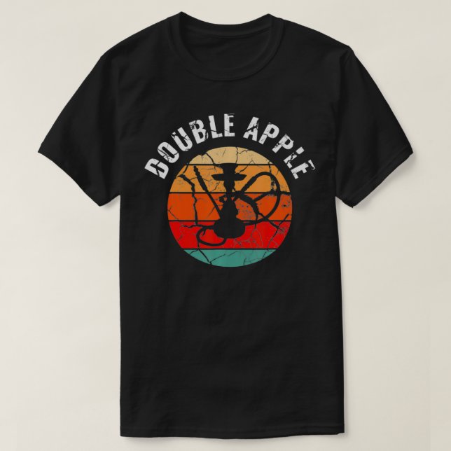Camiseta Shisha, Hookah, sabor de hookah doble de Apple (Diseño del anverso)