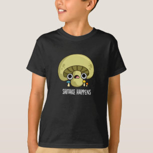 Camiseta Shitake Ocurre Gracioso Mushroom Pun Dark BG