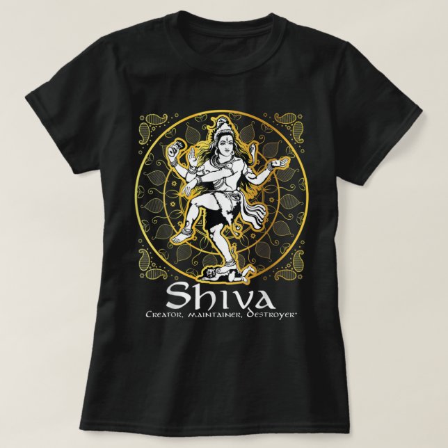 Camiseta Shiva 'Creador, mantenedor, destructor de dioses h (Diseño del anverso)