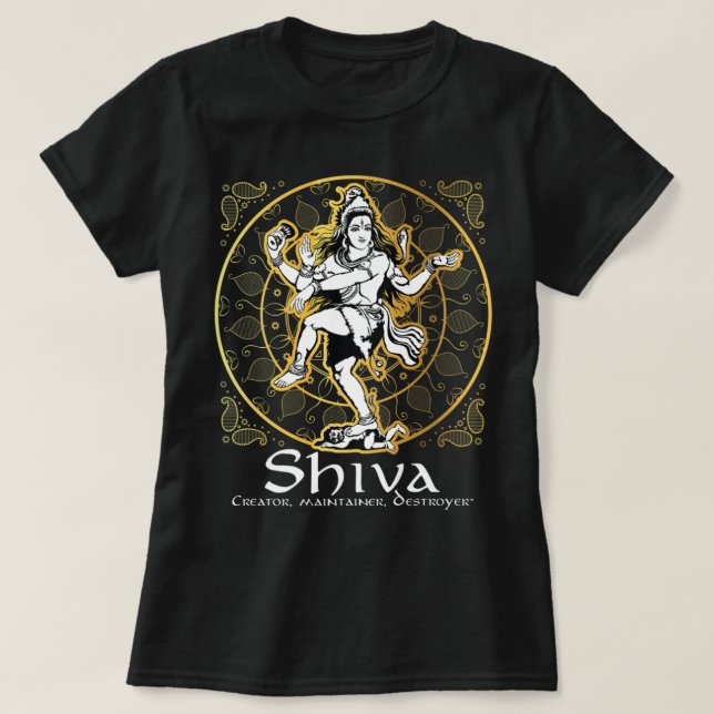Camiseta Shiva 'Creador, mantenedor, destructor de dioses h (Diseño del anverso)