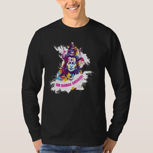 Camiseta Shiva - Dios hindú adorando (Anverso)
