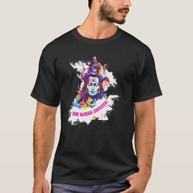 Camiseta Shiva - Dios hindú adorando (Anverso)