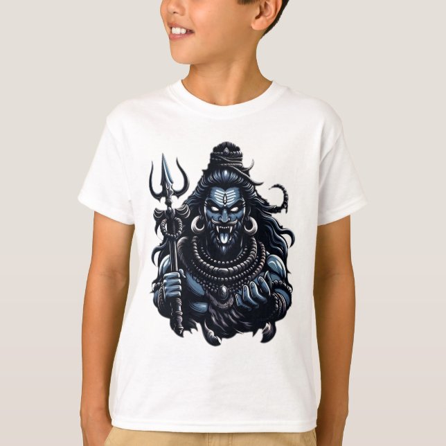 Camiseta Shiva: La tormenta de destrucción y poder" (Anverso)