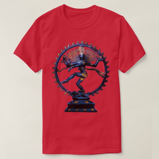 Camiseta Shiva Nataraj Señor de la danza cósmica y Remover (Diseño del anverso)