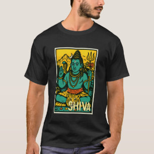 Camiseta Shiva Retro Cómic Hinduismo Indio Dios Hindú de la