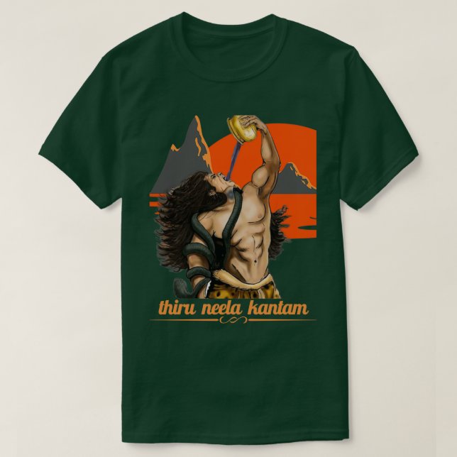 Camiseta Shiva Thiru Neela Kantam (Diseño del anverso)