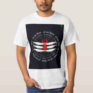 Camiseta Shiva Trishul y Om Namah Shivaya Circle T-S