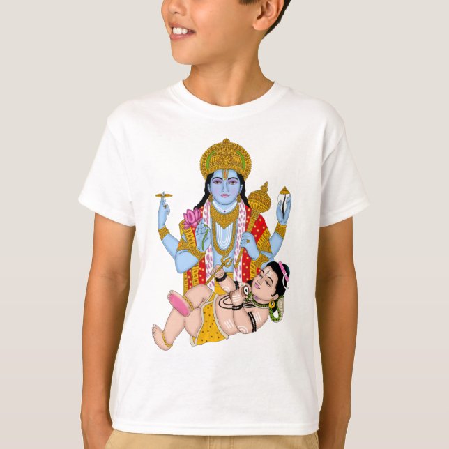 Camiseta Shiva & Vishnu T-Shirts – Spiritual Wear for Devot (Anverso)
