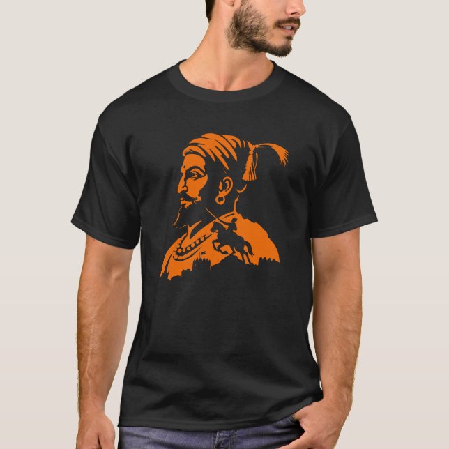 Camiseta Shivaji Maharaj Warrior Silhouette Tee (Anverso)