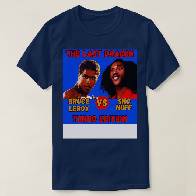 Camiseta Sho Nuff vs Bruce Leroy Turbo Edition Variante 10  (Diseño del anverso)
