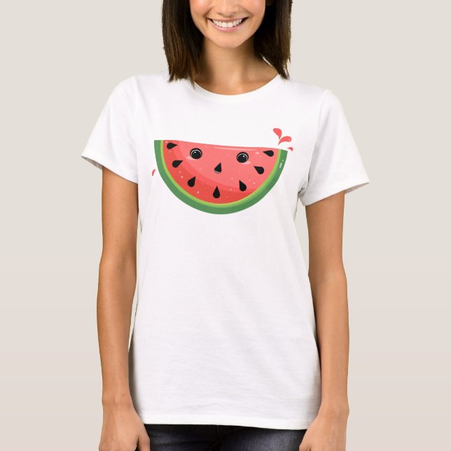 Camiseta Shoced Kawaii Watermelon (Anverso)