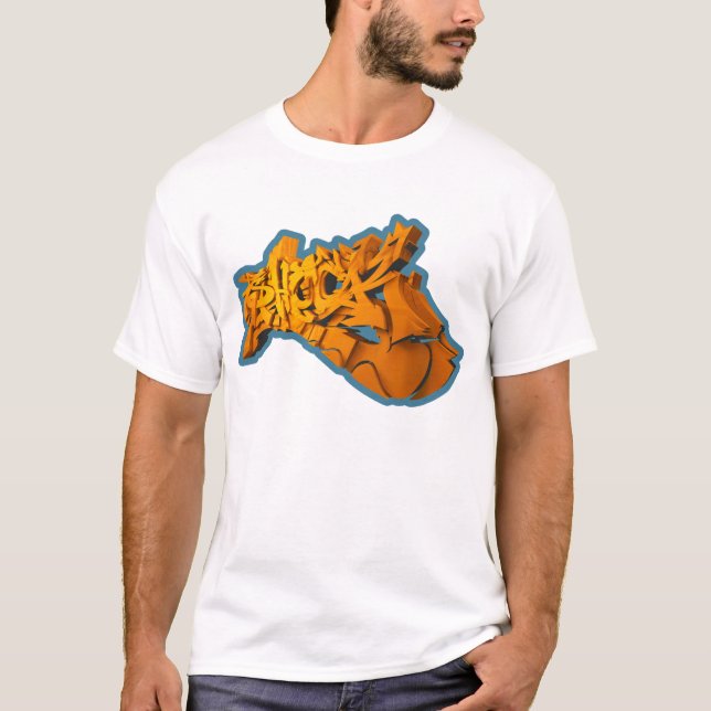 Camiseta SHOCKEA 3D (3D-Graffiti en playera) (Anverso)