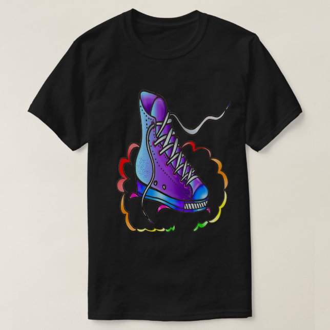 Camiseta Shoe Rainbow Woo  (Diseño del anverso)
